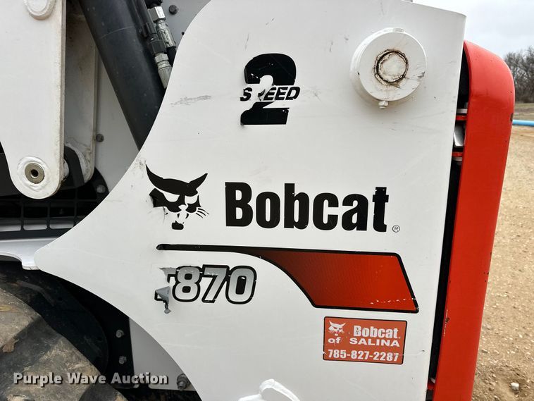 image for item OE9001 2020 Bobcat T870 tracked skid steer loader