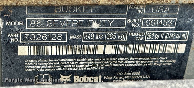 image for item OE9001 2020 Bobcat T870 tracked skid steer loader