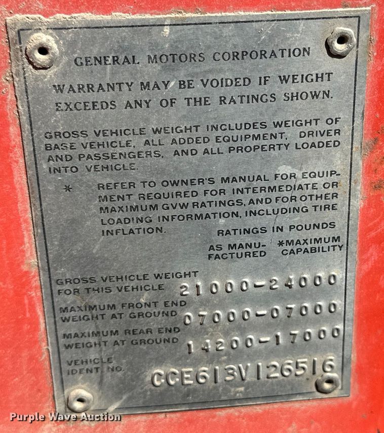 image for item OE9009 1973 Chevrolet C60 Dump Truck