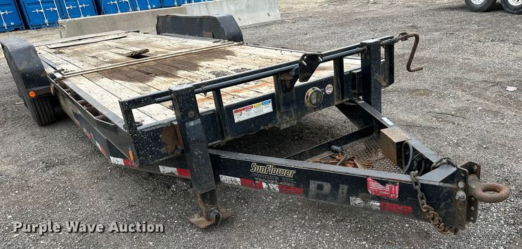 image for item OF9343 2016 PJ T7243 tilt deck equipment trailer