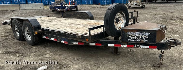 image for item OF9345 2016 PJ tilt deck equipment trailer