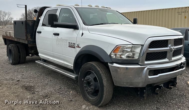 image for item OF9347 2014 Dodge  Ram 5500HD Crew Cab flatbed truck