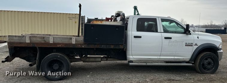image for item OF9347 2014 Dodge  Ram 5500HD Crew Cab flatbed truck
