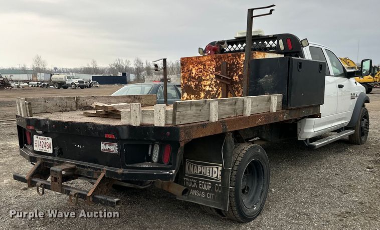 image for item OF9347 2014 Dodge  Ram 5500HD Crew Cab flatbed truck
