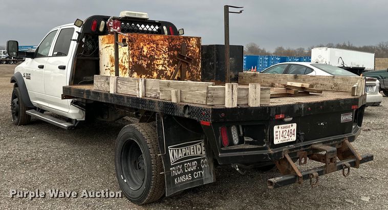 image for item OF9347 2014 Dodge  Ram 5500HD Crew Cab flatbed truck