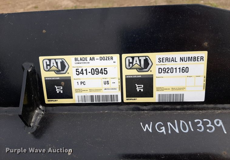 image for item OF9692 Caterpillar skid steer dozer blade