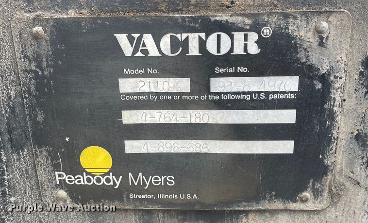 image for item OG9852 1994 Ford L8000 sewer jetter truck