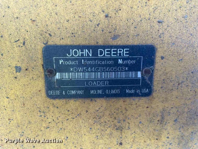 image for item OG9859 1997 John Deere  544G wheel loader