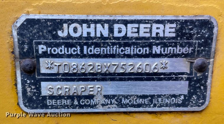 image for item OG9863 1989 John Deere  862B elevating scraper