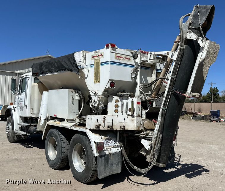 image for item OI9309 2001 Freightliner FL80 volumetric concrete mixer truck