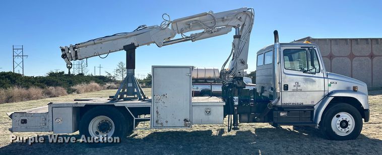 image for item OI9336 1997 Freightliner FL80 crane truck