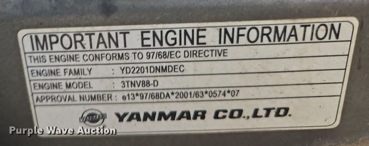 image for item OK9844 2006 EZ Hauler  3800 mini digger derrick
