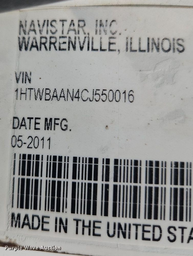 image for item OK9845 2012 International  7300 bucket truck