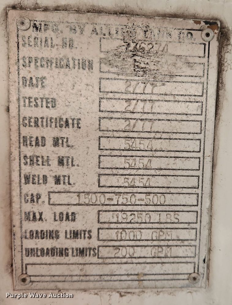 image for item OK9854 1996 Freightliner  FL70 tank truck