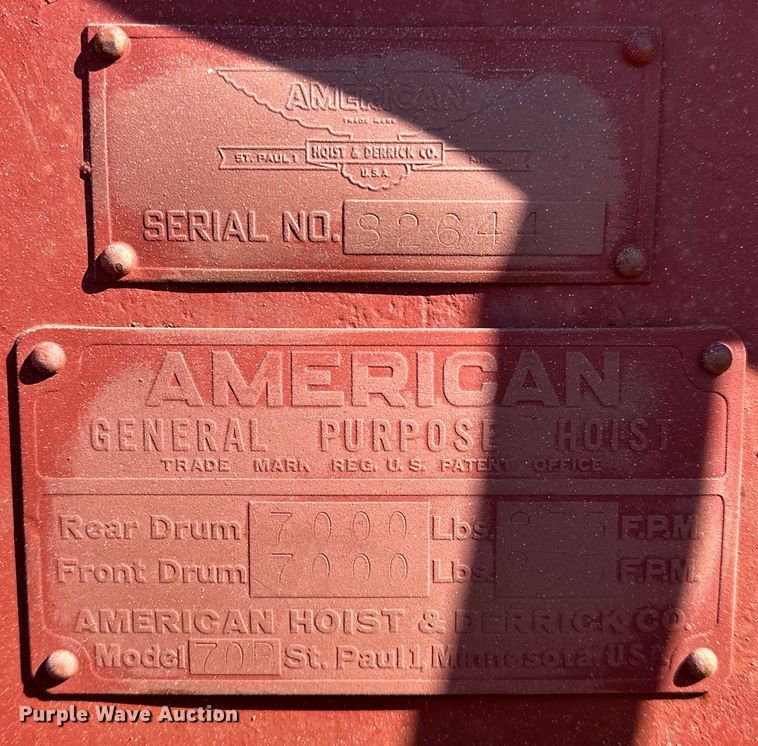 image for item OM9294 American 70B hoist