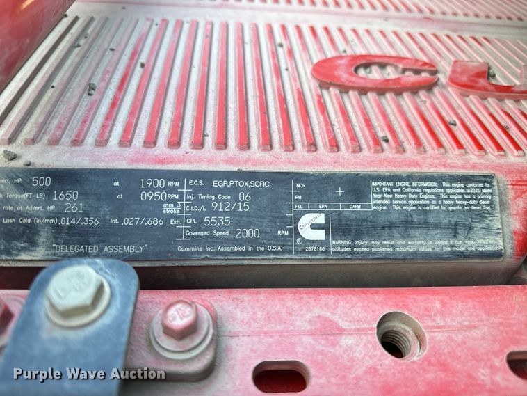 image for item OM9308 2022 Peterbilt  567 dump truck