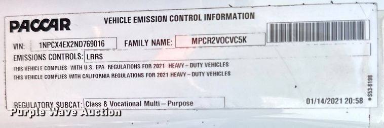 image for item OM9308 2022 Peterbilt  567 dump truck