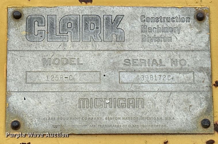 image for item OM9331 1977 Clark 125B wheel loader