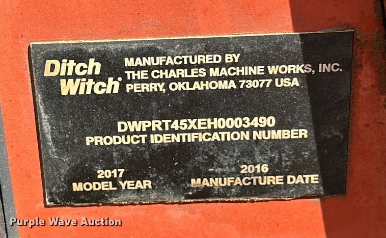 image for item OM9354 2017 Ditch Witch  RT45 trencher