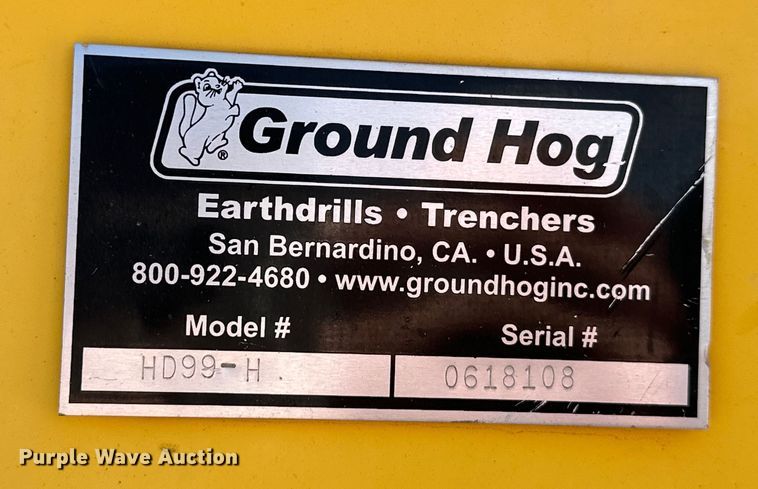 image for item OM9357 Ground Hog HD99-H post hole auger