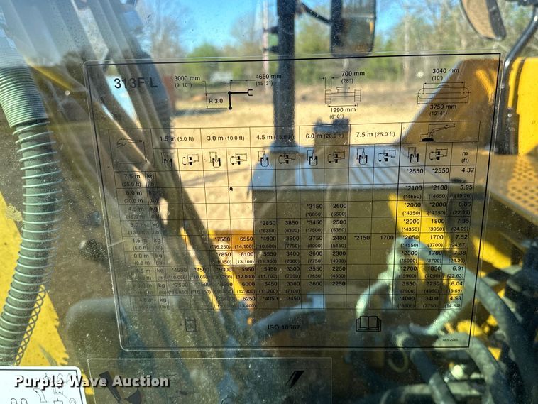 image for item OM9451 2019 Caterpillar  313FL excavator