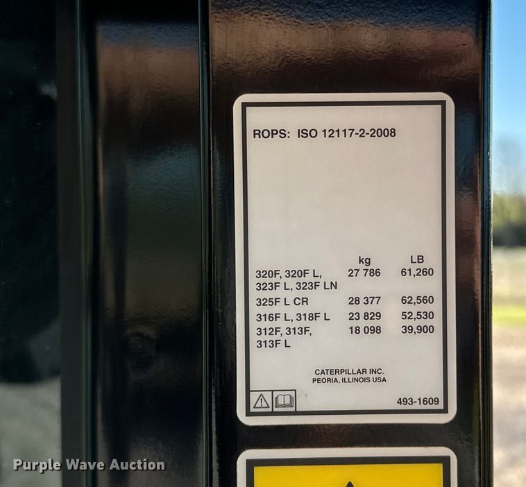 image for item OM9451 2019 Caterpillar  313FL excavator