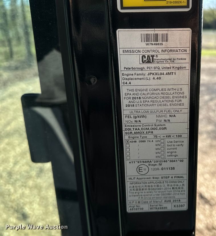 image for item OM9451 2019 Caterpillar  313FL excavator