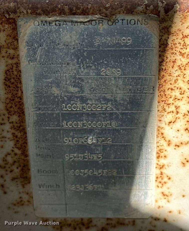 image for item OM9992 1981 P&H  Omega 20 crane