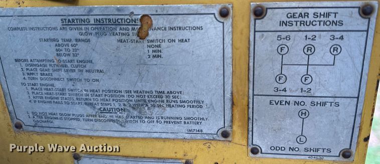 image for item DG4305 1963 Caterpillar  12E motor grader