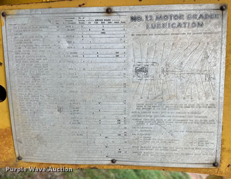 image for item DG4305 1963 Caterpillar  12E motor grader