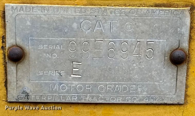 image for item DG4305 1963 Caterpillar  12E motor grader