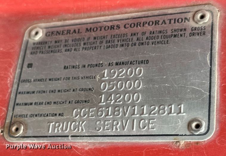 image for item DG4310 1978 Chevrolet C60 bucket truck