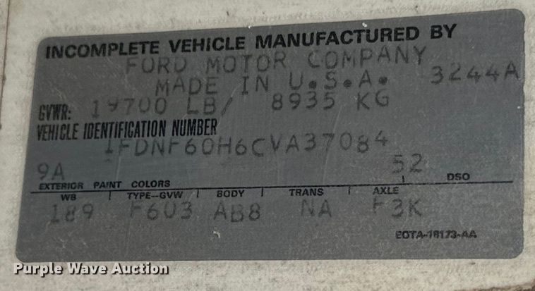 image for item DG4311 1982 Ford F603 digger derrick truck