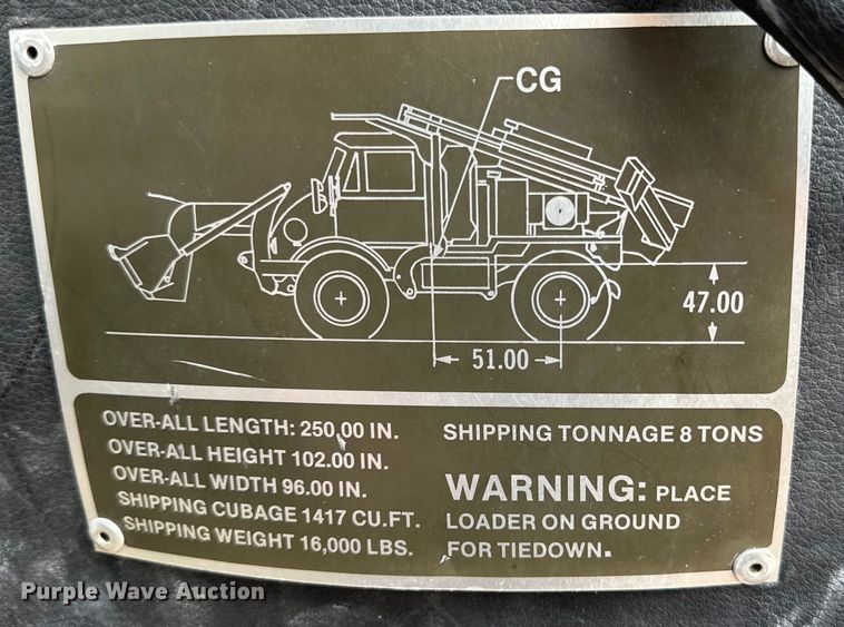 image for item DG4313 1988 Freightliner Unimog emplacement excavator