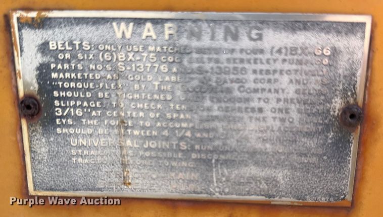 image for item DI1997 Berkeley  PTO pump