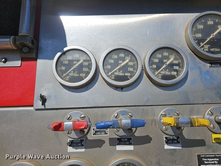 image for item DM1584 1985 Van Pelt Spartan fire truck