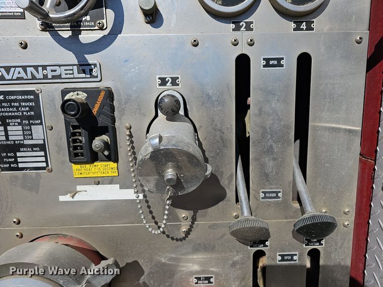 image for item DM1584 1985 Van Pelt Spartan fire truck