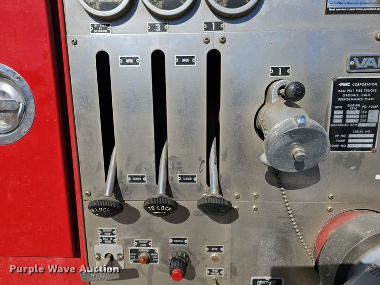 image for item DM1584 1985 Van Pelt Spartan fire truck