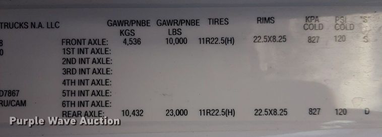 image for item DP2730 2019 Freightliner Business Class M2 106 refuse truck