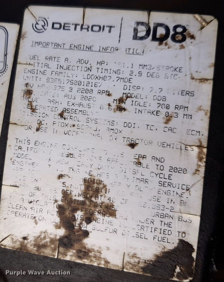 image for item DP2731 2021 Freightliner  Business Class M2 106 refuse truck