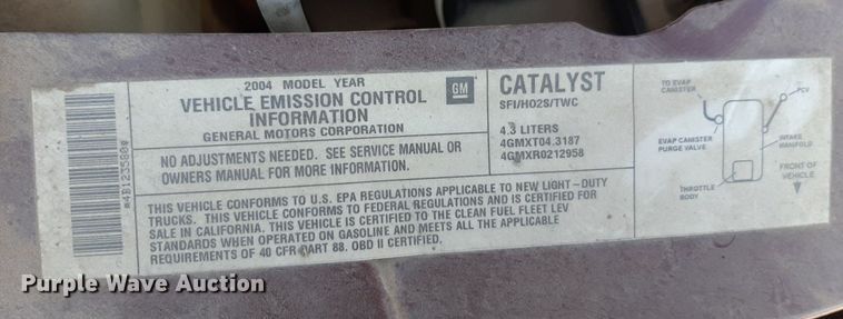 image for item DP2754 2004 Chevrolet Astro van