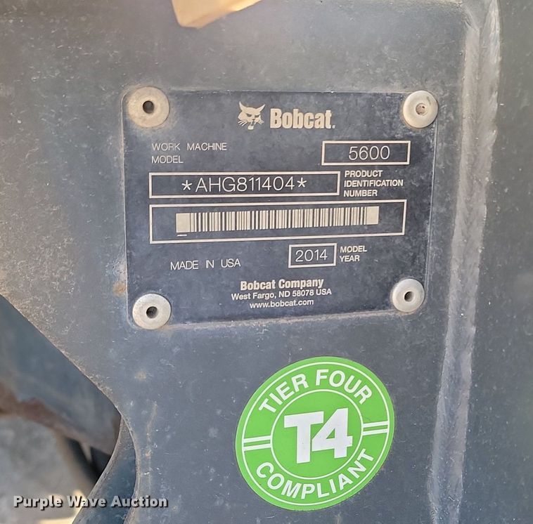 image for item DP3440 2014 Bobcat  5600 Toolcat utility vehicle 