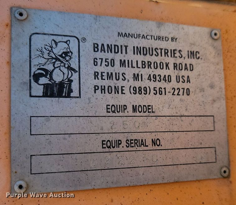 image for item DP3442 Bandit  250 wood chipper