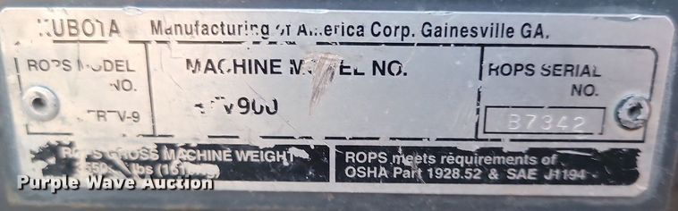 image for item DP3450 2011 Kubota  RTV900XT utility vehicle