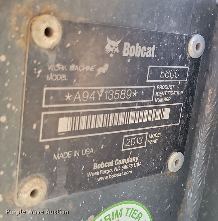 image for item DP3451 2013 Bobcat 5600 Toolcat utility vehicle