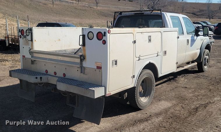 image for item DP3460 2007 Ford  F550 Super Duty XL Crew Cab utility / service truck