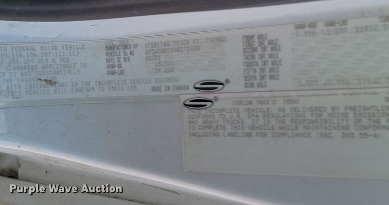 image for item DP3480 2009 Sterling Acterra bucket truck