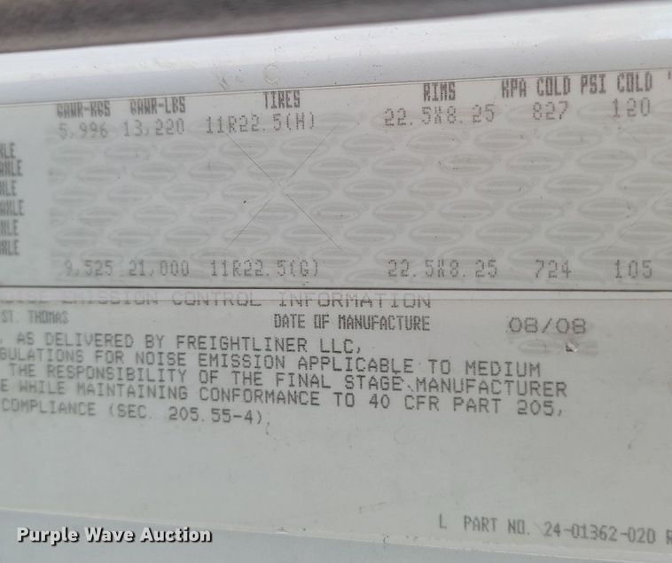 image for item DP3480 2009 Sterling Acterra bucket truck