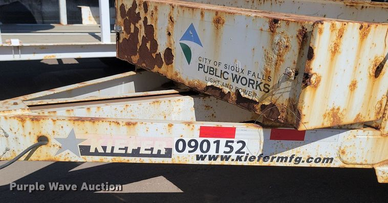 image for item DP3482 2014 Kiefer TRA/REM pole trailer
