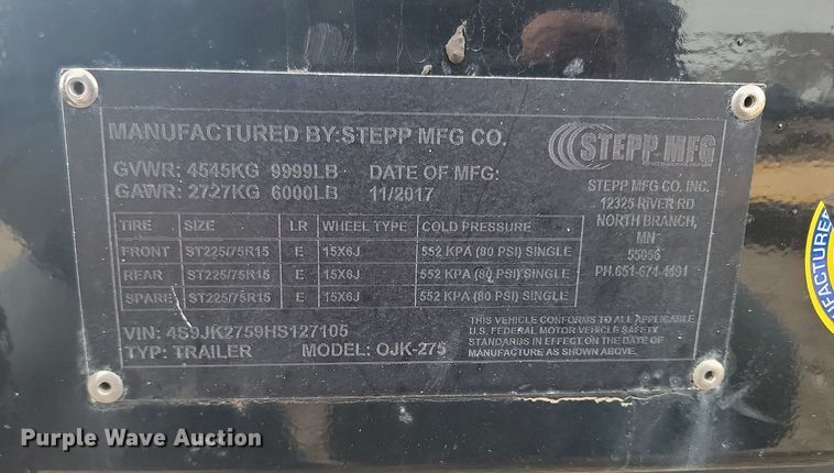 image for item DP3502 2017 Stepp Mfg. OKJ 275  crack sealer